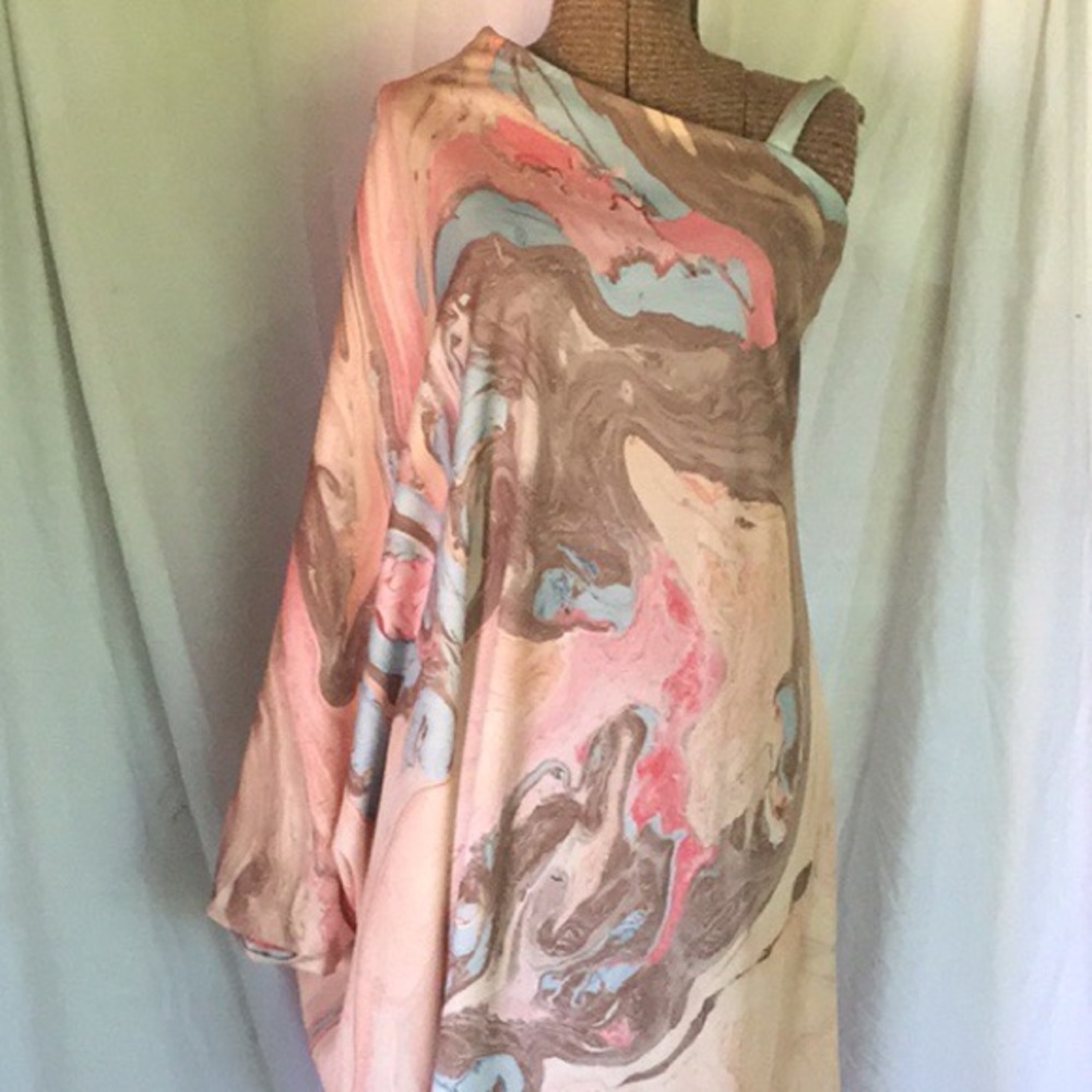 Vintage One Shoulder Dolman Sleeve Maxi Dress Sz12
